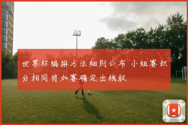 世界杯编排方法细则公布 小组赛积分相同将加赛确定出线权