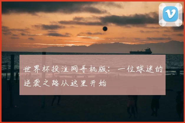 世界杯投注网手机版:一位球迷的逆袭之路从这里开始